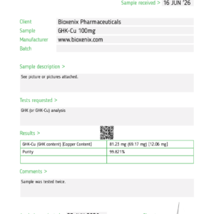 GHK-CU Purity Test Report #195199